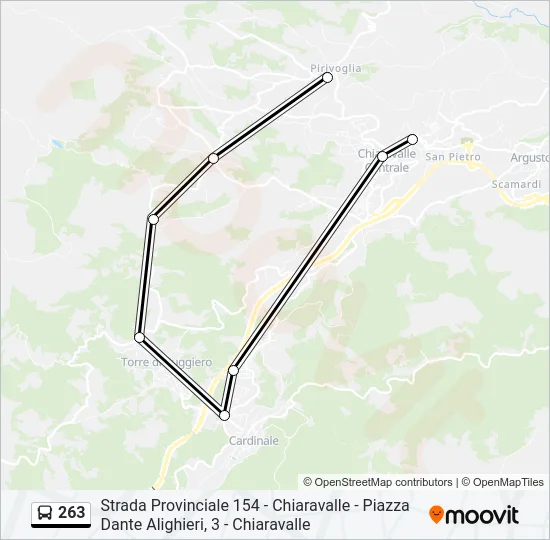 263 Bus Line Map