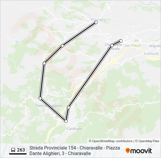 263 Bus Line Map