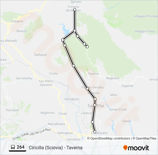 264 Bus Line Map