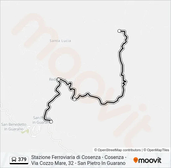 379 Bus Line Map