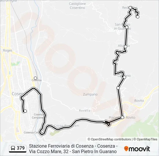 379 Bus Line Map