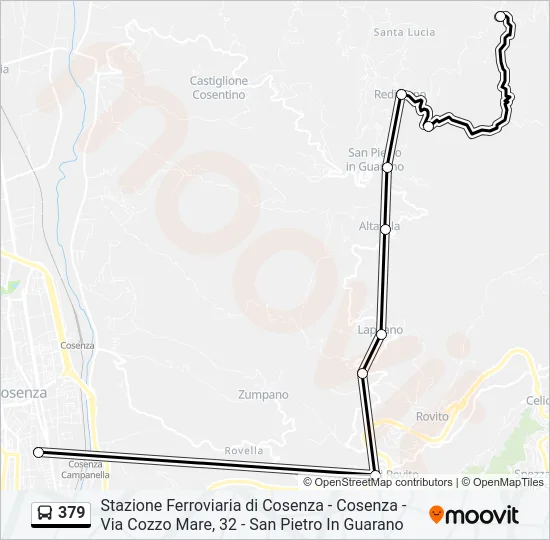379 Bus Line Map