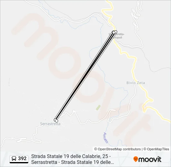 392 Bus Line Map
