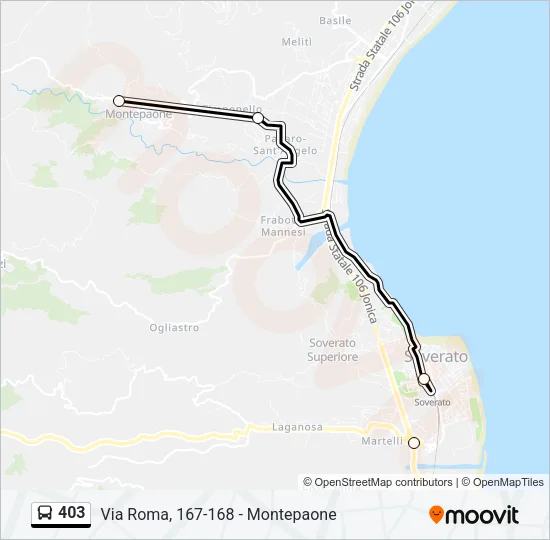 403 Bus Line Map