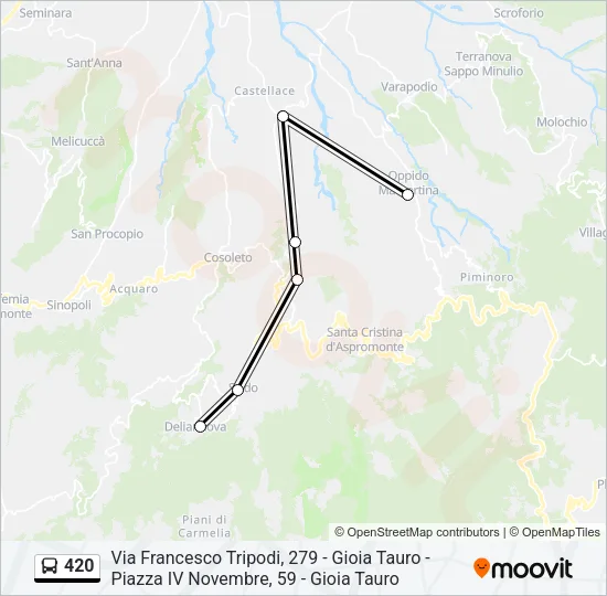 420 Bus Line Map