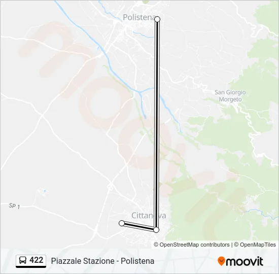 422 Bus Line Map