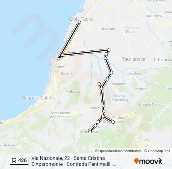 426 Bus Line Map