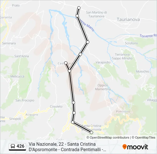 426 Bus Line Map