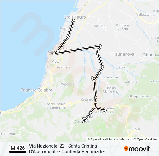 426 Bus Line Map