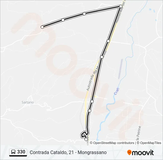 330 Bus Line Map