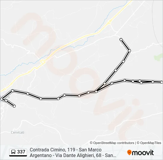 337 Bus Line Map