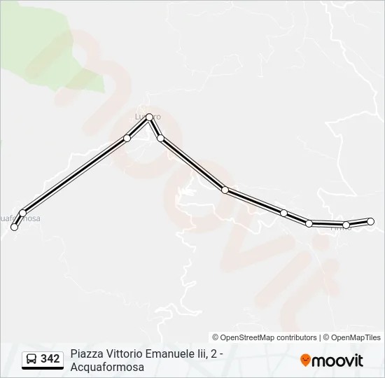 342 Bus Line Map