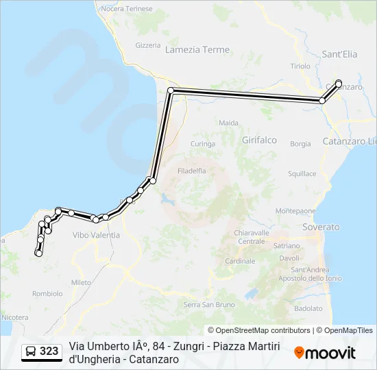 323 Bus Line Map