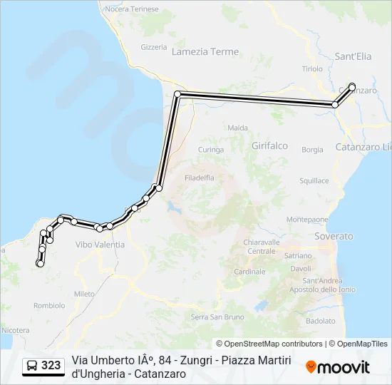 323 Bus Line Map