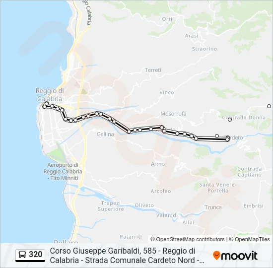 320 Bus Line Map