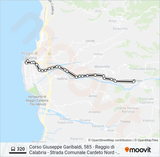 320 Bus Line Map