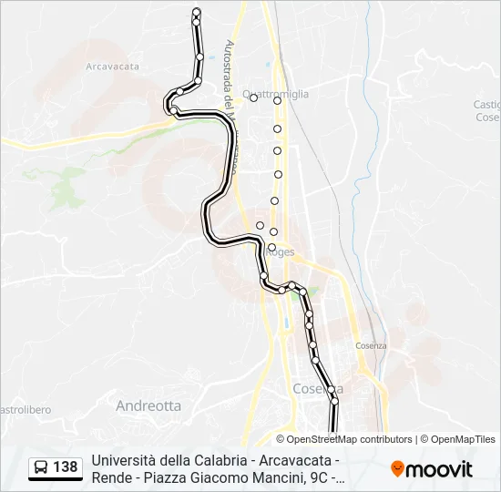 138 Bus Line Map