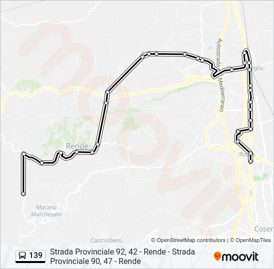 139 Bus Line Map