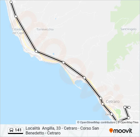 141 Bus Line Map