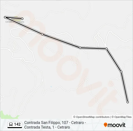 142 Bus Line Map