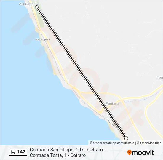 142 Bus Line Map