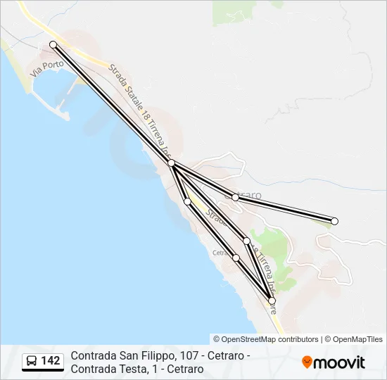142 Bus Line Map