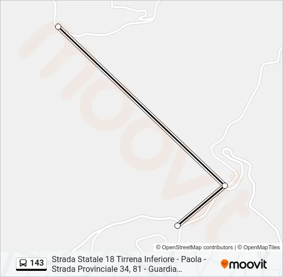 143 Bus Line Map