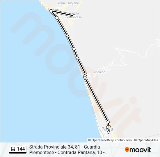 144 Bus Line Map