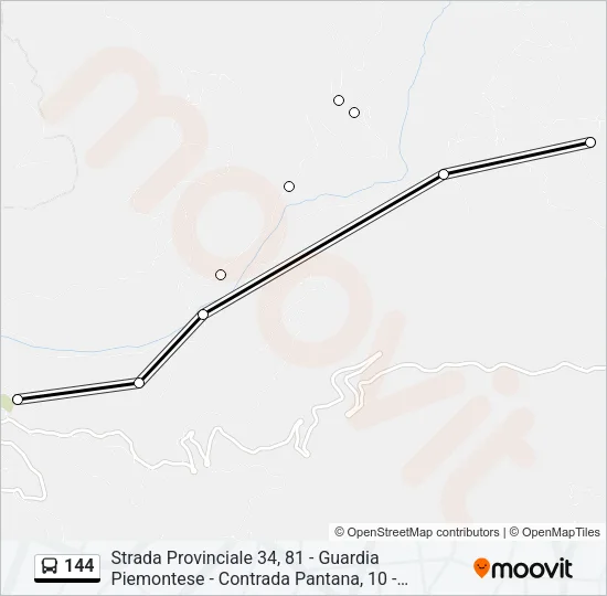 144 Bus Line Map