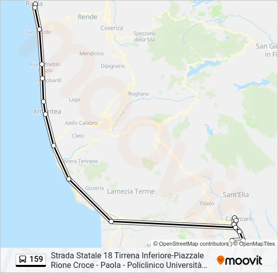 159 Bus Line Map