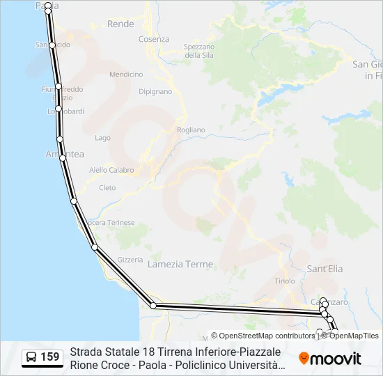 159 Bus Line Map