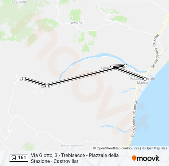 161 Bus Line Map