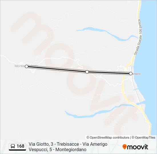 168 Bus Line Map