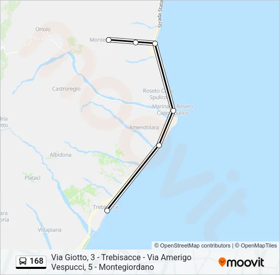 168 Bus Line Map