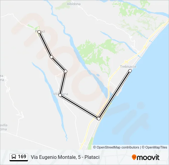 169 Bus Line Map