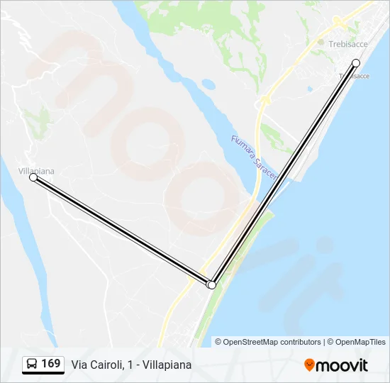 169 Bus Line Map