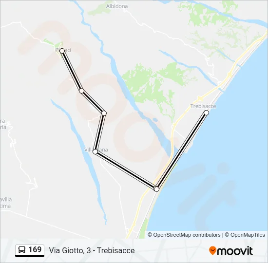 169 Bus Line Map