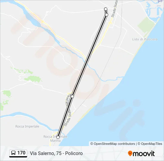 170 Bus Line Map