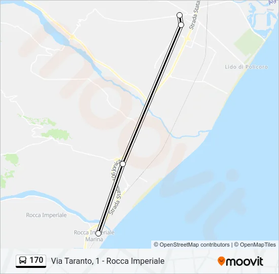 170 Bus Line Map