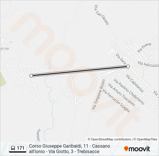 171 Bus Line Map