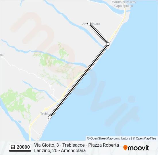 20000 Bus Line Map