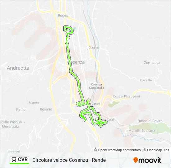 CVR Bus Line Map