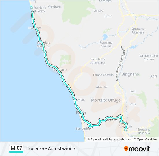 Percorso linea  07