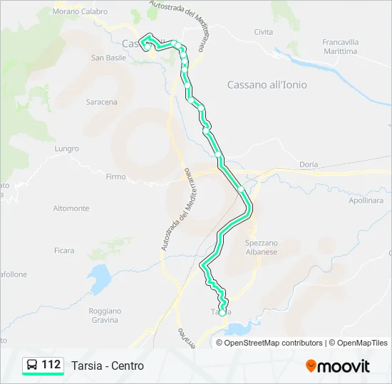 Percorso linea  112