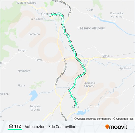 Percorso linea  112