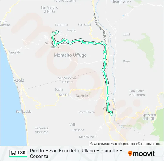 180  Line Map