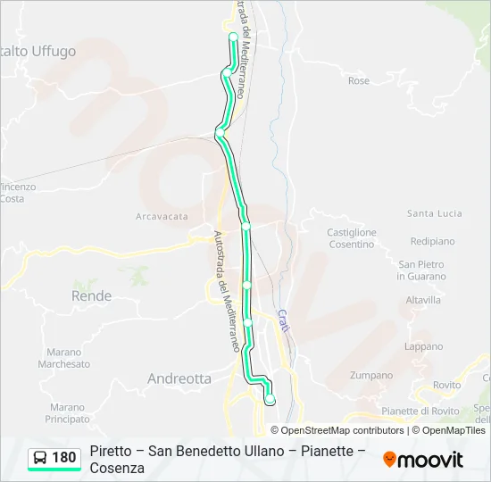 180  Line Map