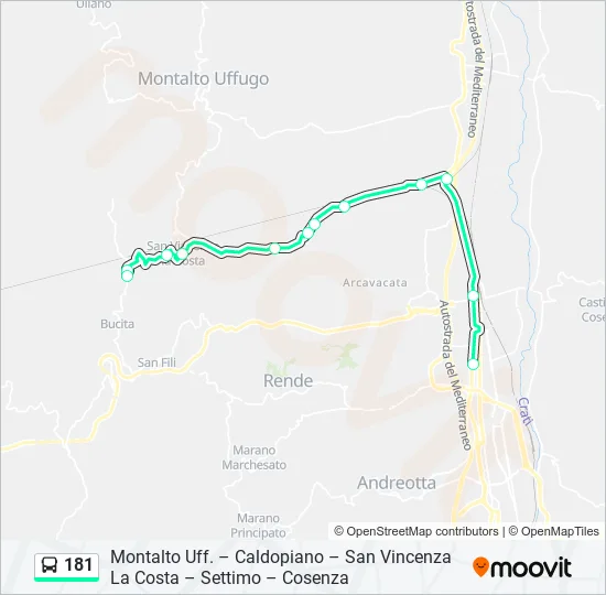 181  Line Map