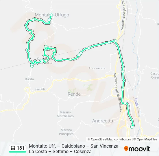 181  Line Map