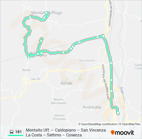181  Line Map